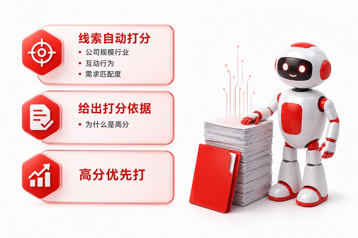 线索分级 · 企业 AI 培训场景