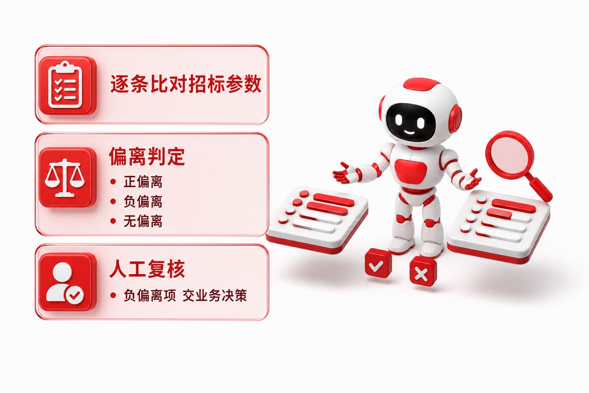 偏离表与符合性应答 · 企业 AI 培训场景
