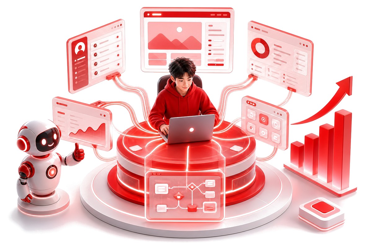 用 AI 编程独立搭建整套业务系统，成为一人公司
