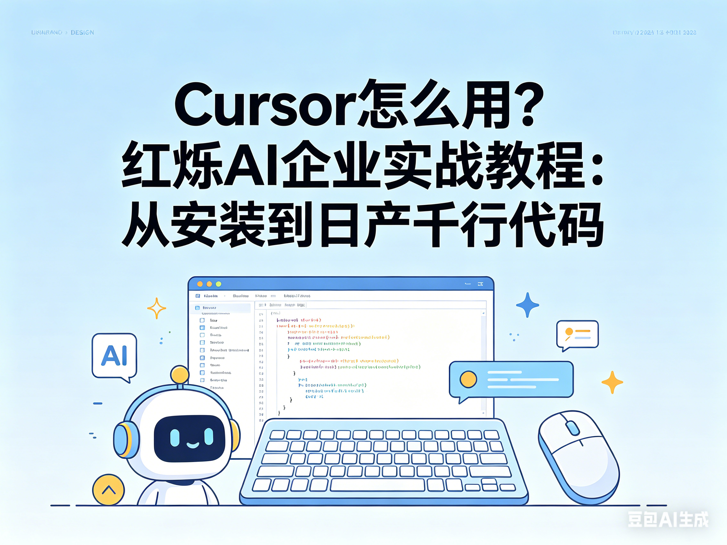 Cursor怎么用？红烁AI企业实战教程：从安装到日产千行代码