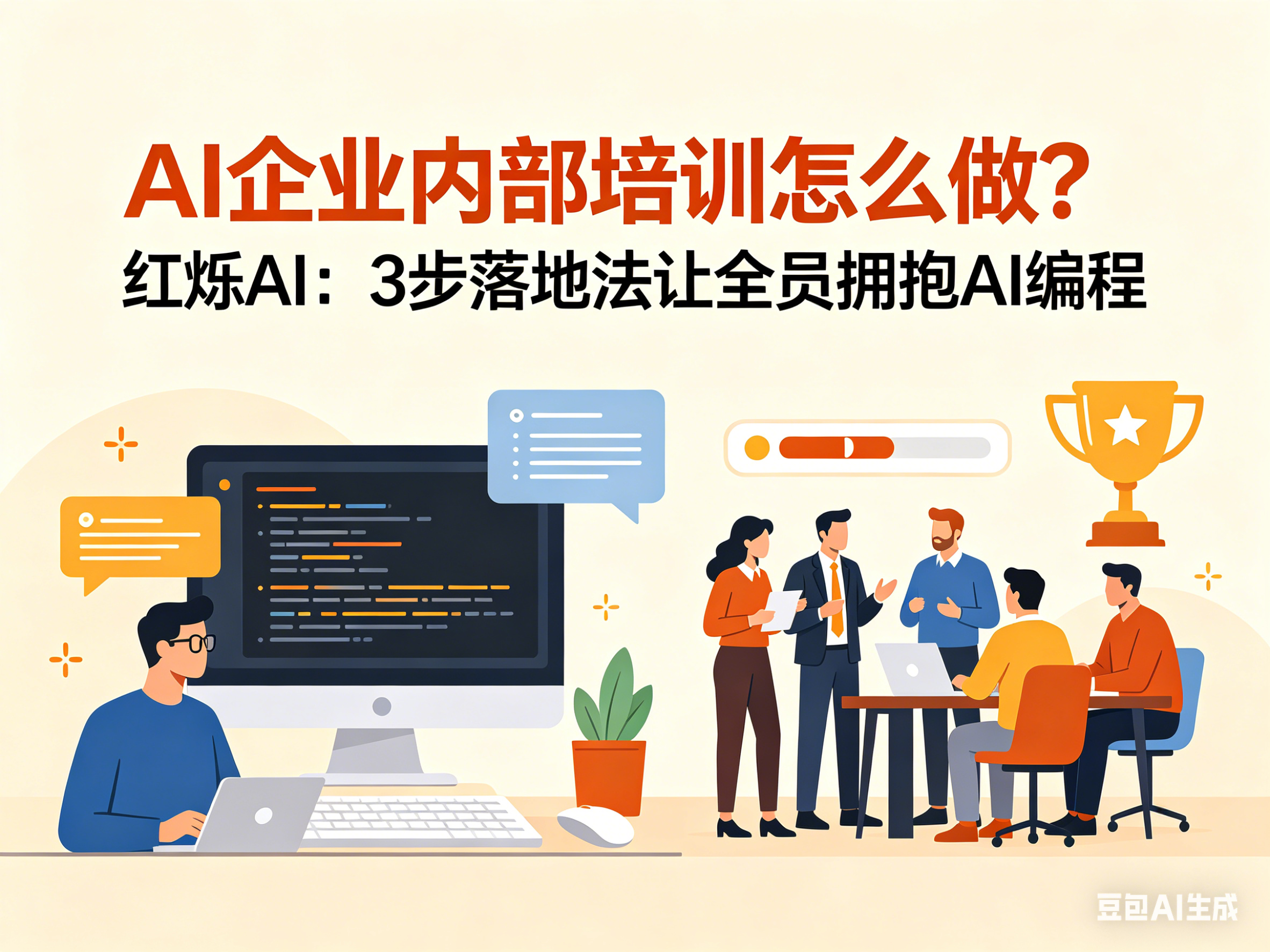 AI企业内部培训怎么做？红烁AI：3步落地法让全员拥抱AI编程