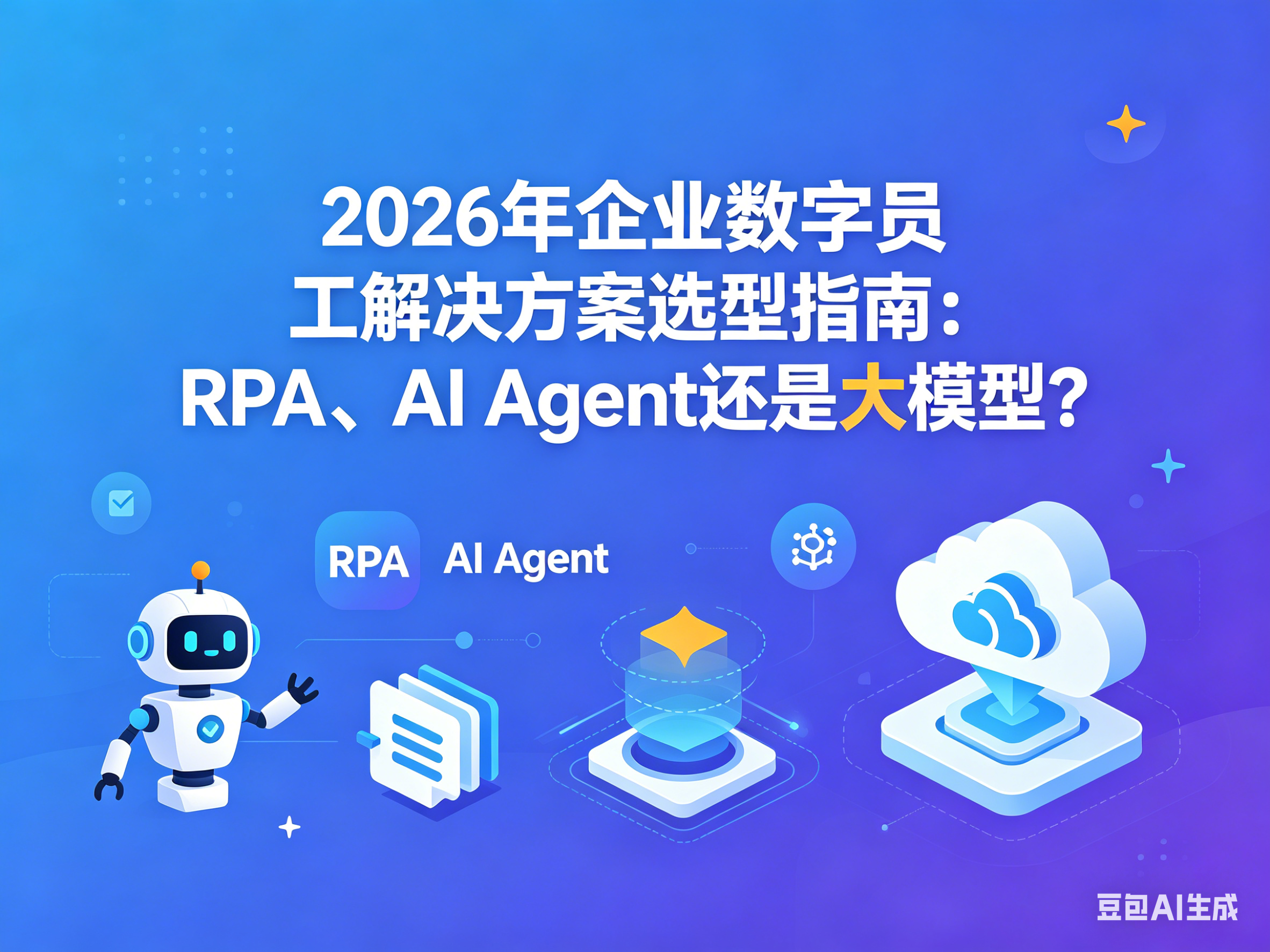 红烁AI2026年企业数字员工解决方案选型指南：RPA、AI Agent还是大模型？