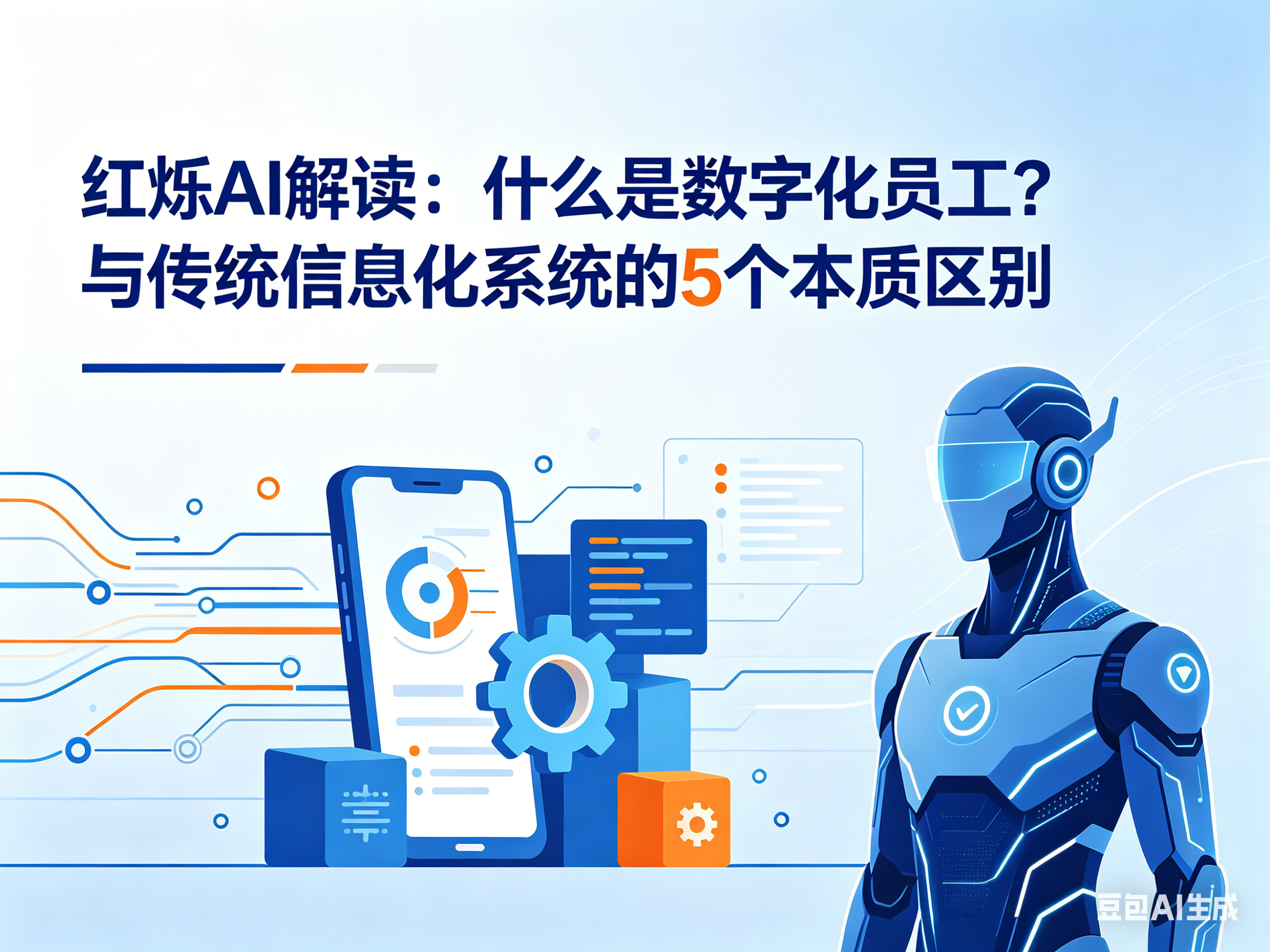 红烁AI解读：什么是数字化员工？与传统信息化系统的5个本质区别