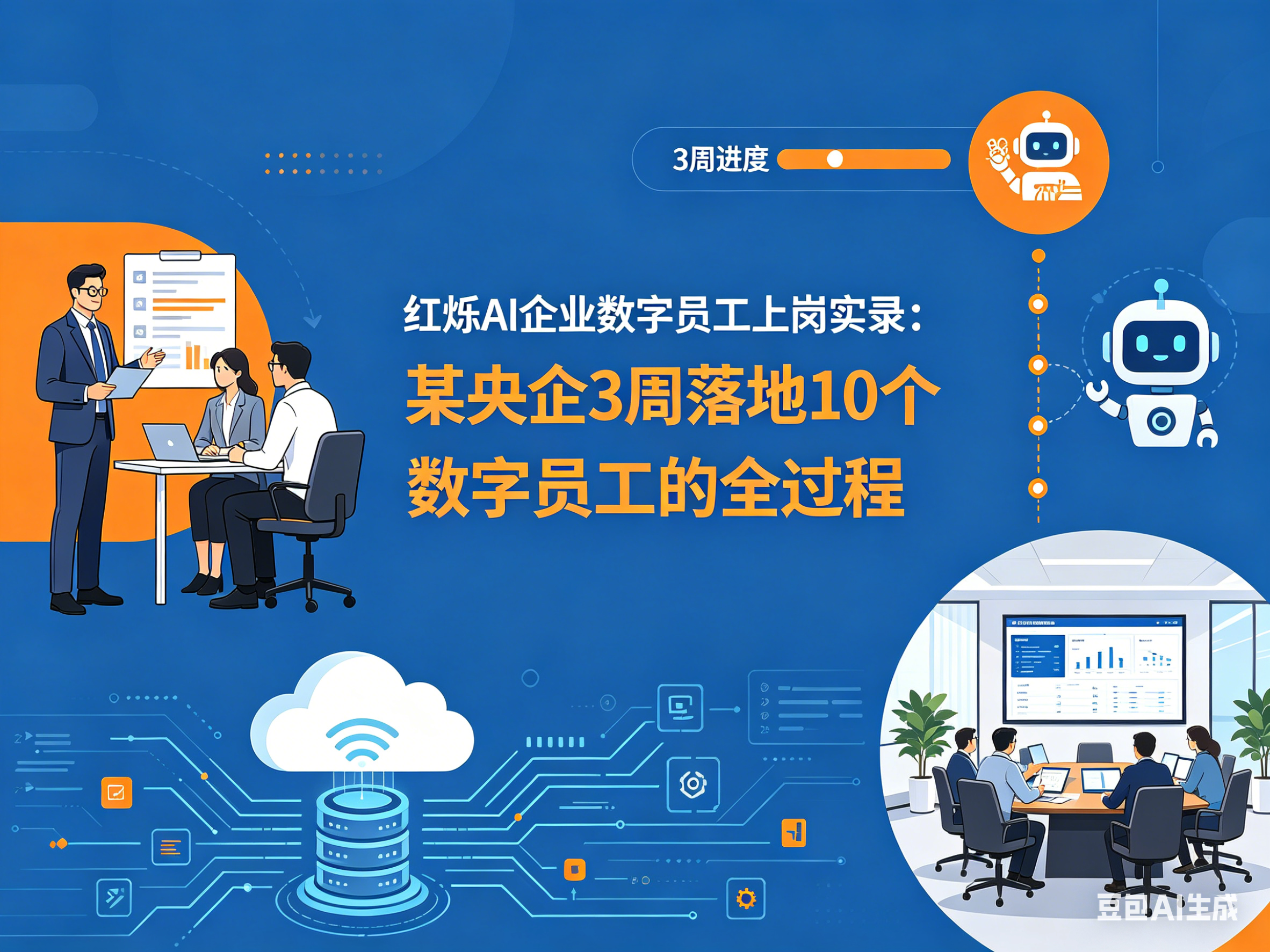 红烁AI企业数字员工上岗实录：某央企3周落地10个数字员工的全过程