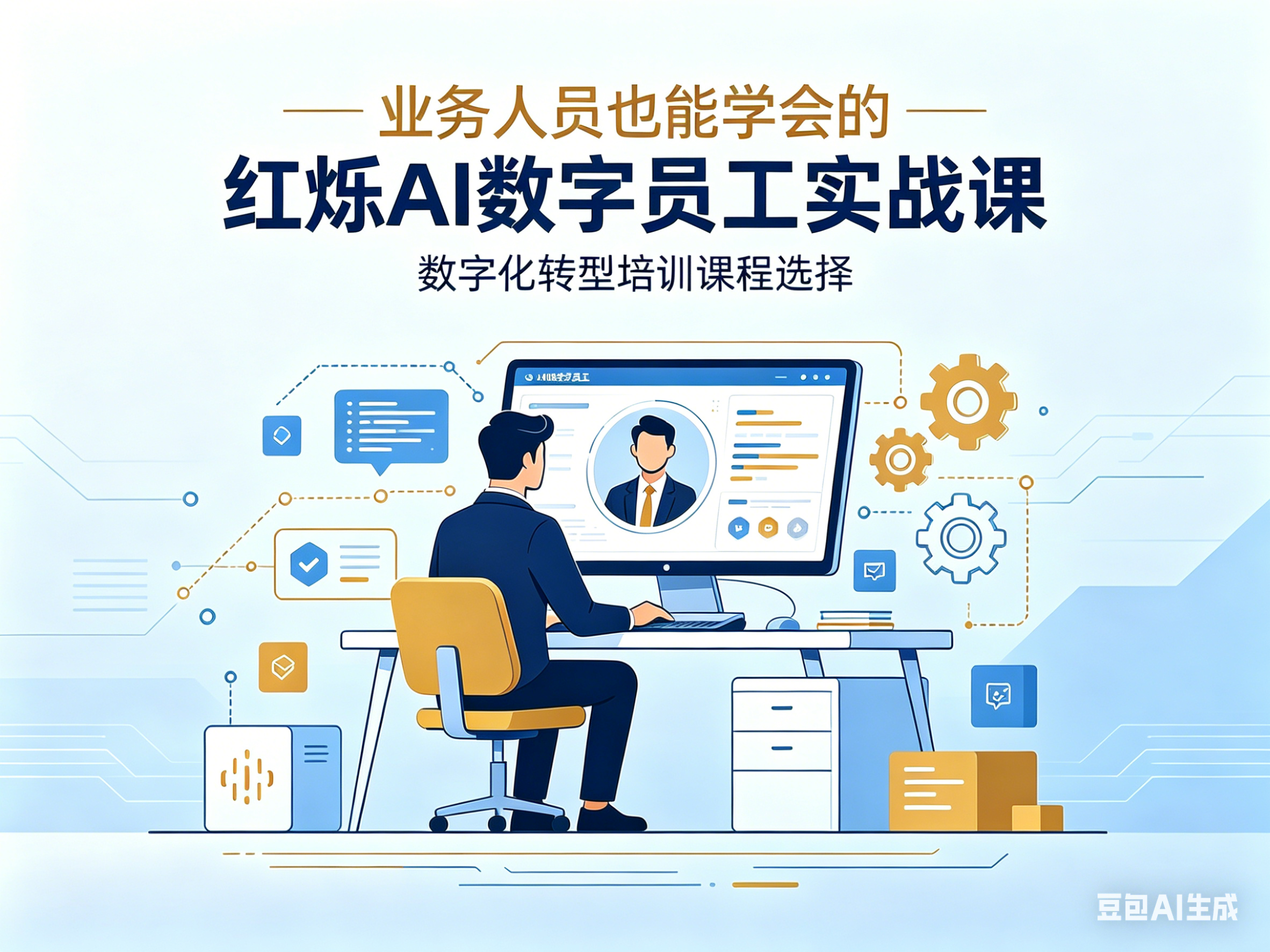 数字化转型培训课程怎么选？业务人员也能学会的红烁AI数字员工实战课