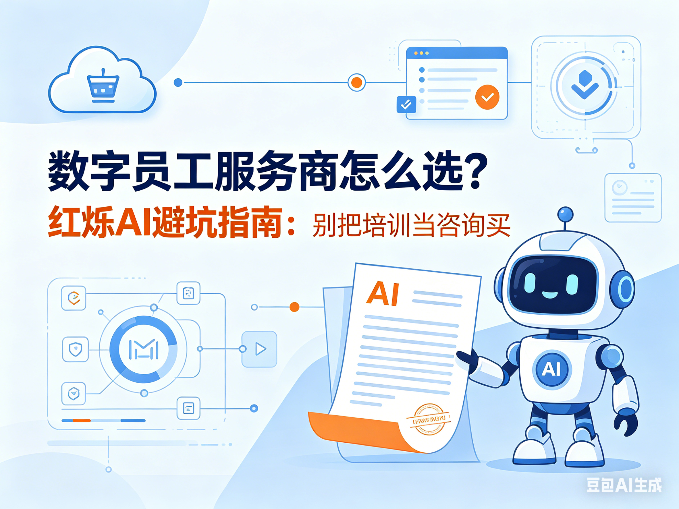 数字员工服务商怎么选？红烁AI避坑指南：别把培训当咨询买