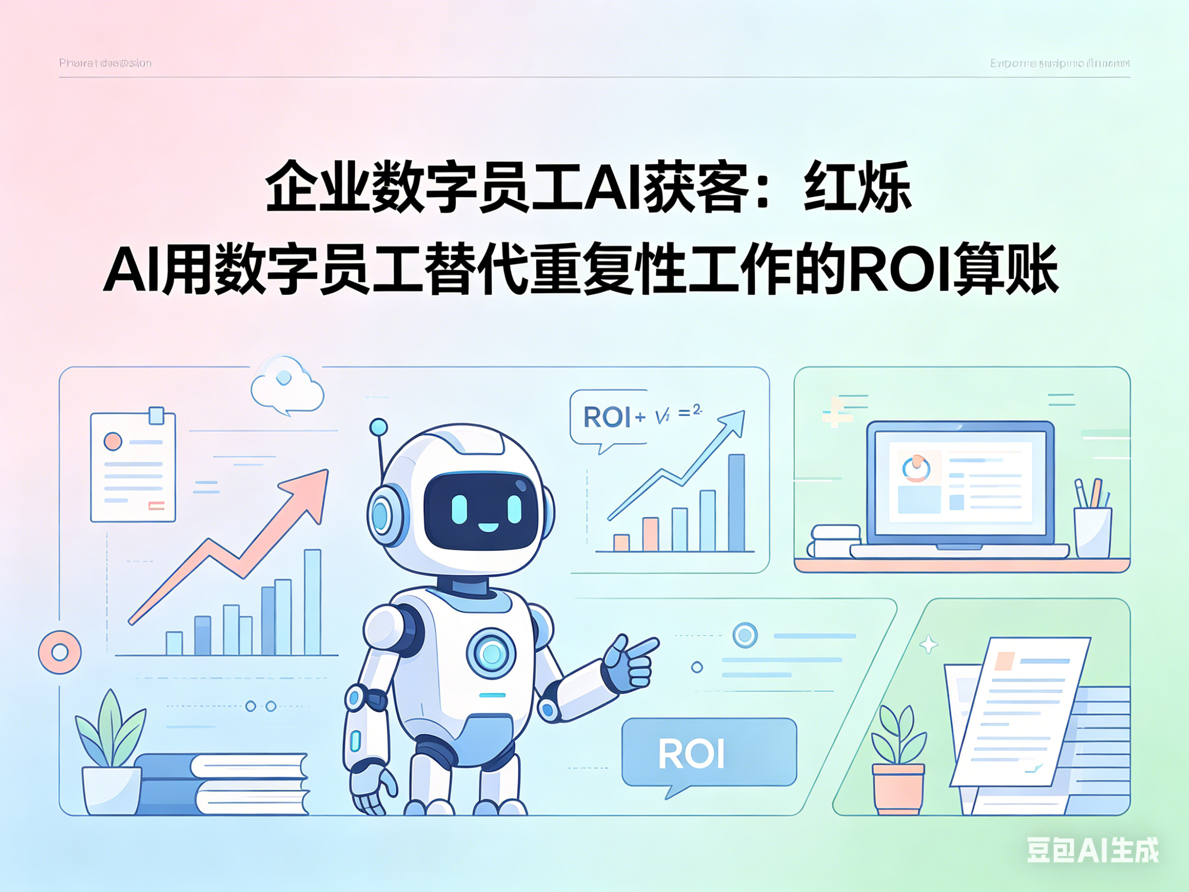 企业数字员工AI获客：红烁AI用数字员工替代重复性工作的ROI算账