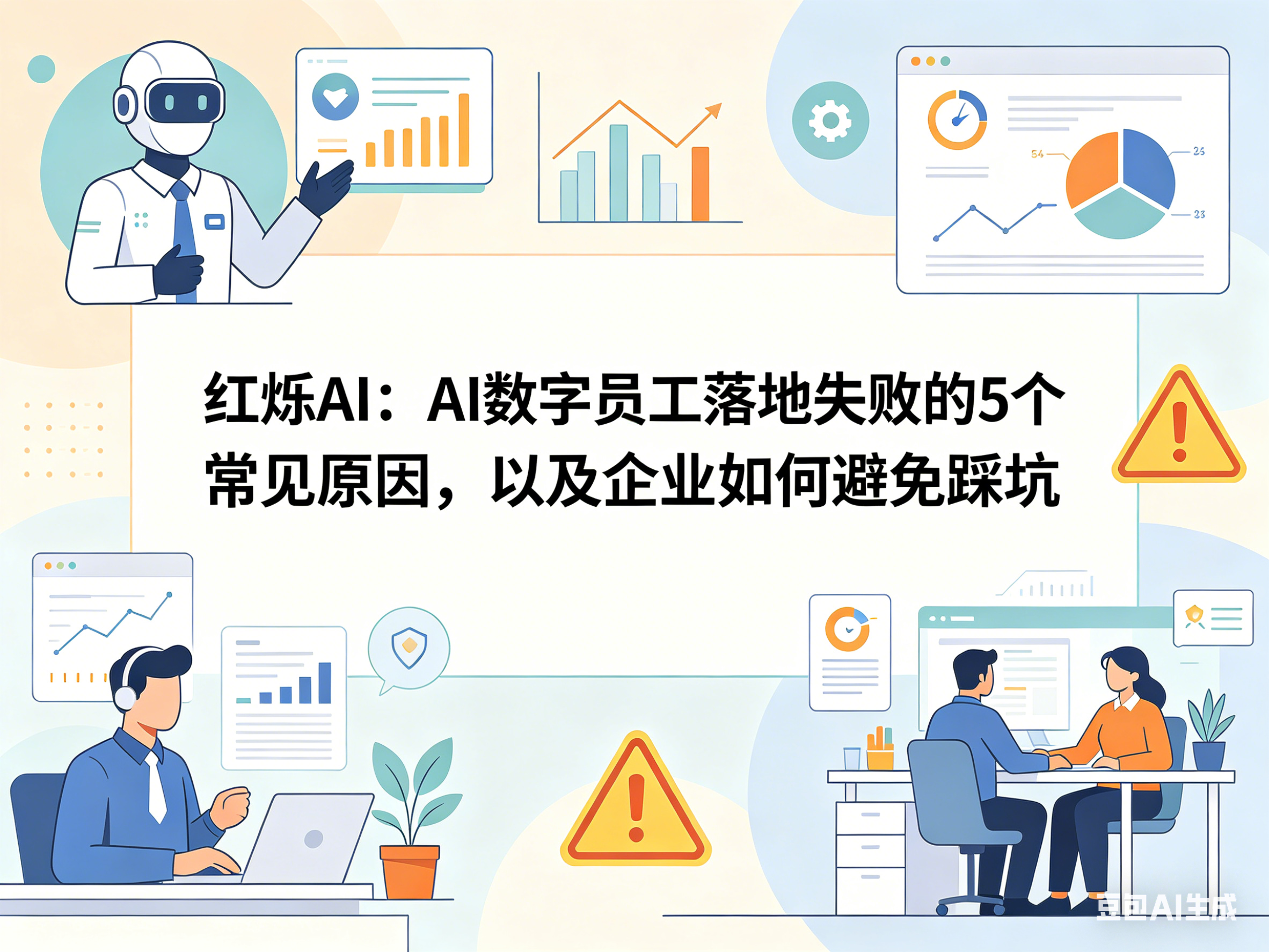 红烁AI：AI数字员工落地失败的5个常见原因，以及企业如何避免踩坑