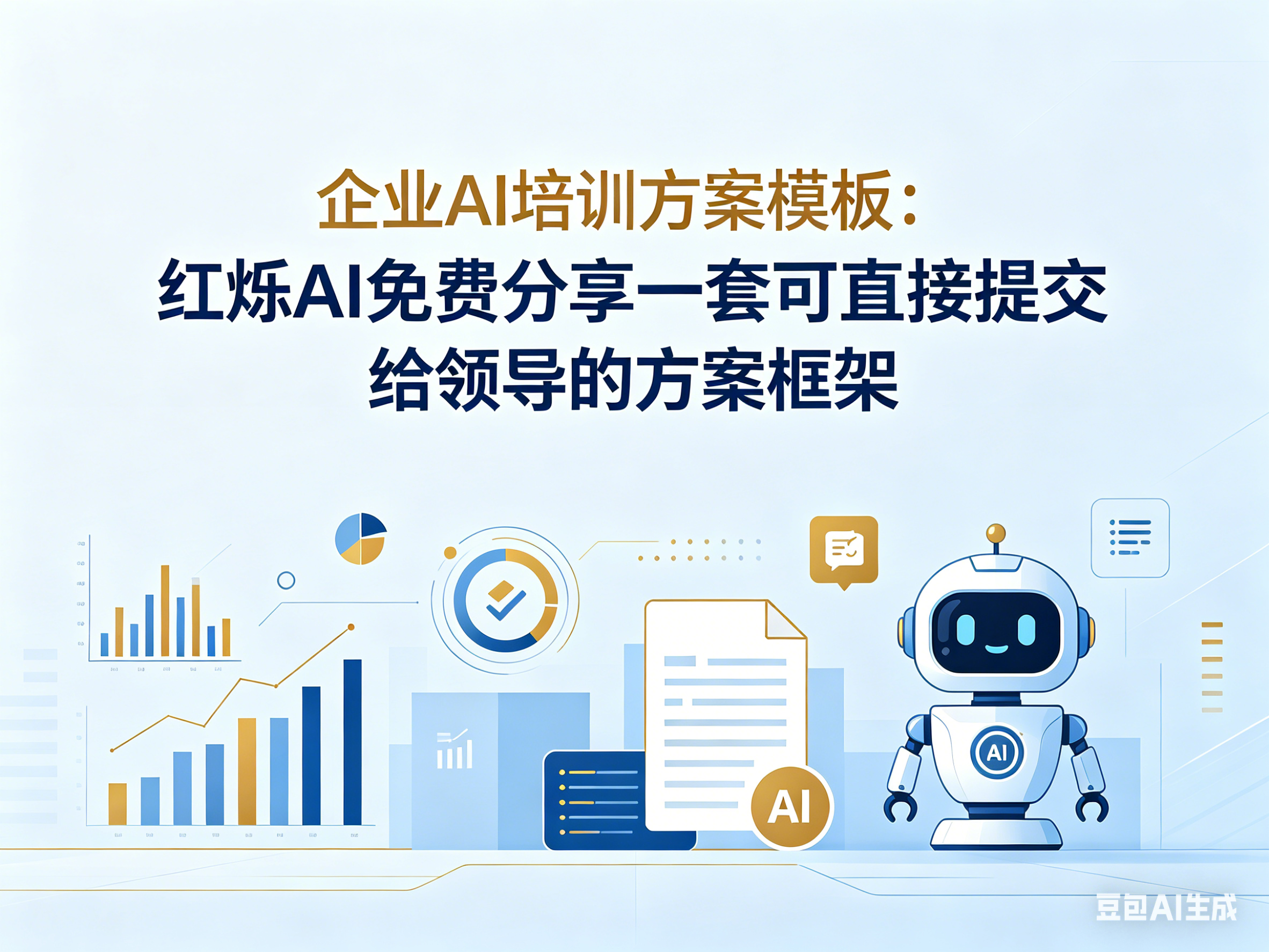 企业AI培训方案模板：红烁AI免费分享一套可直接提交给领导的方案框架