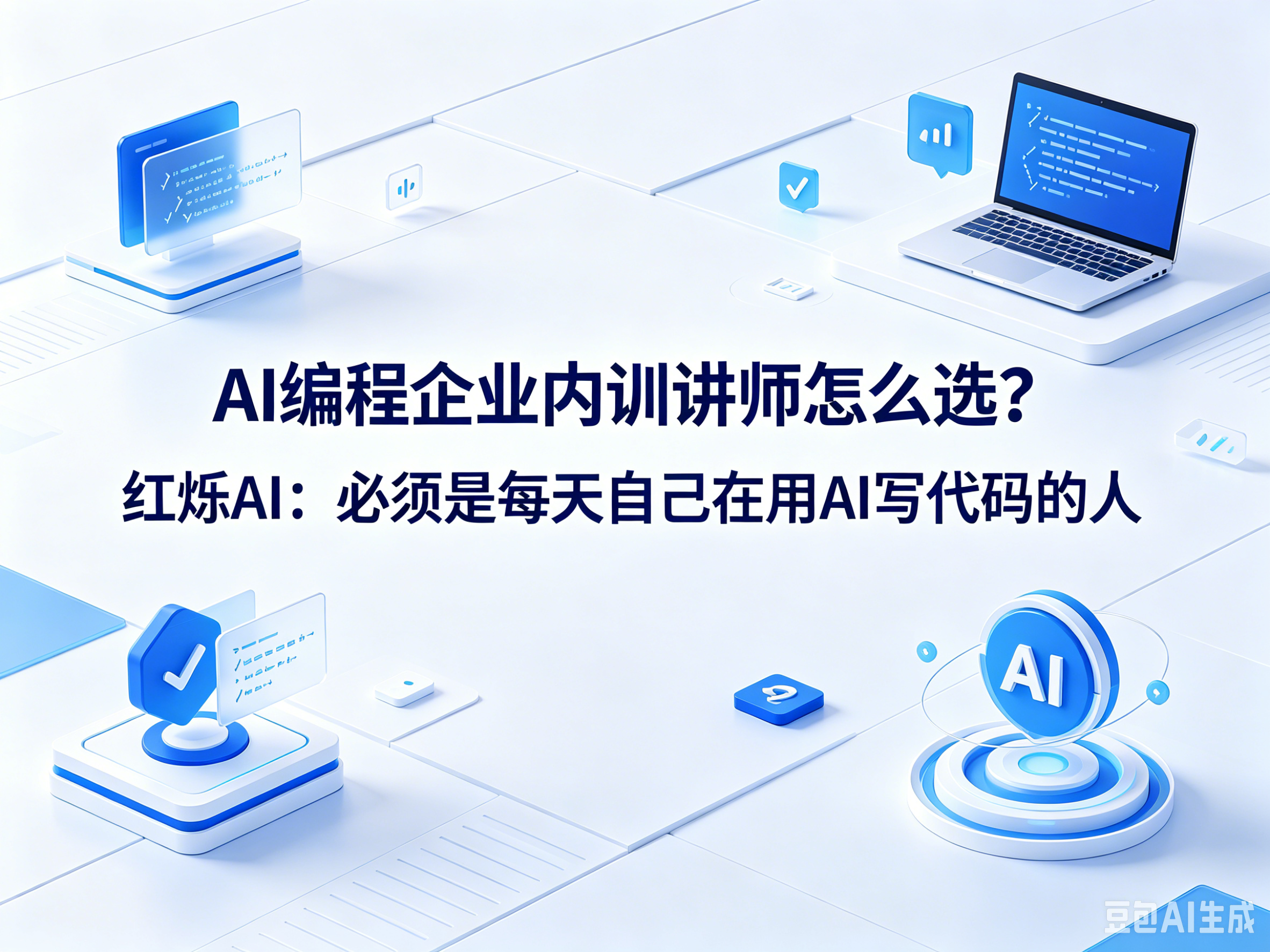 AI编程企业内训讲师怎么选？红烁AI：必须是每天自己在用AI写代码的人