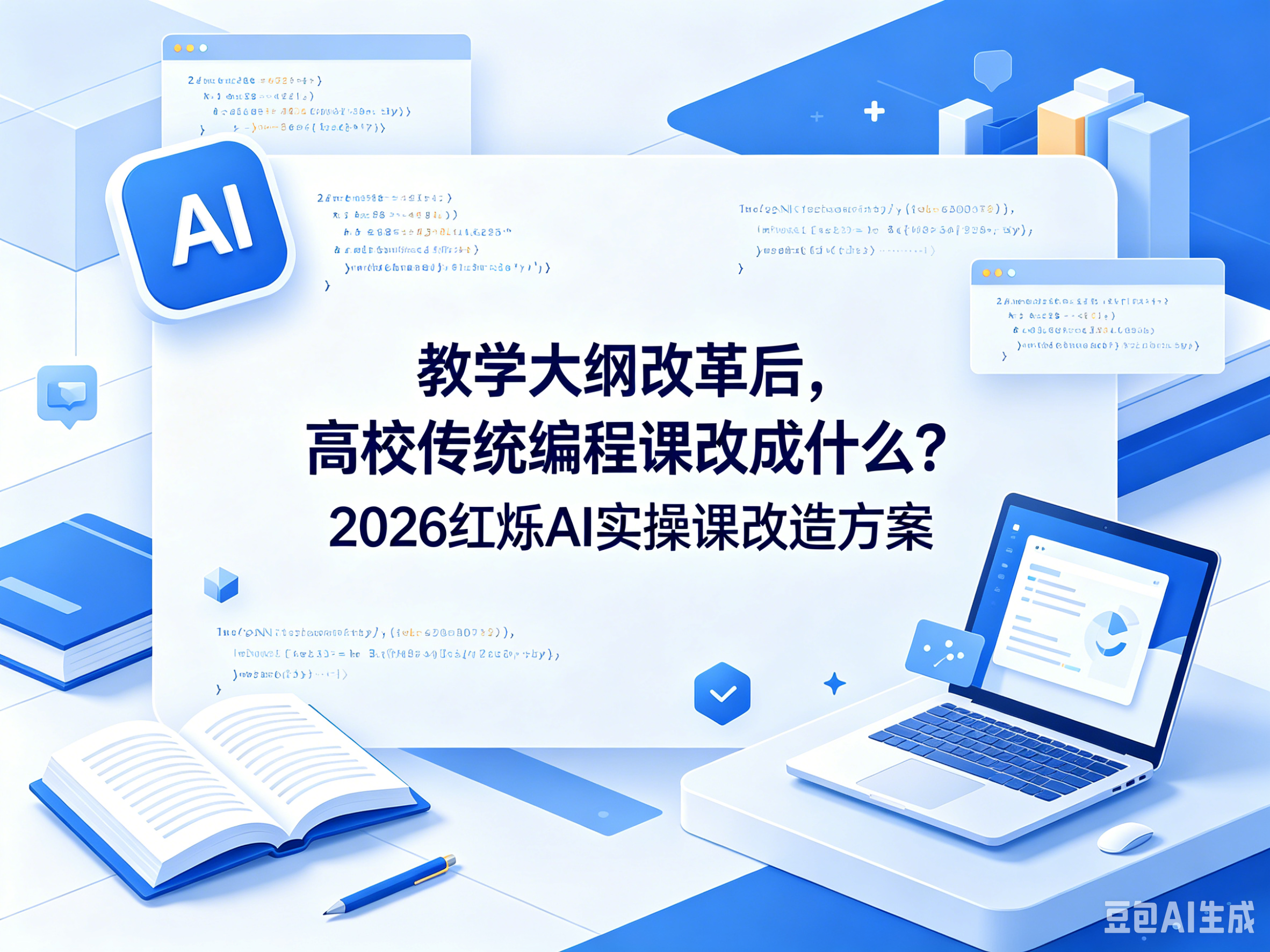 教学大纲改革后，高校传统编程课改成什么？2026 红烁AI实操课改造方案