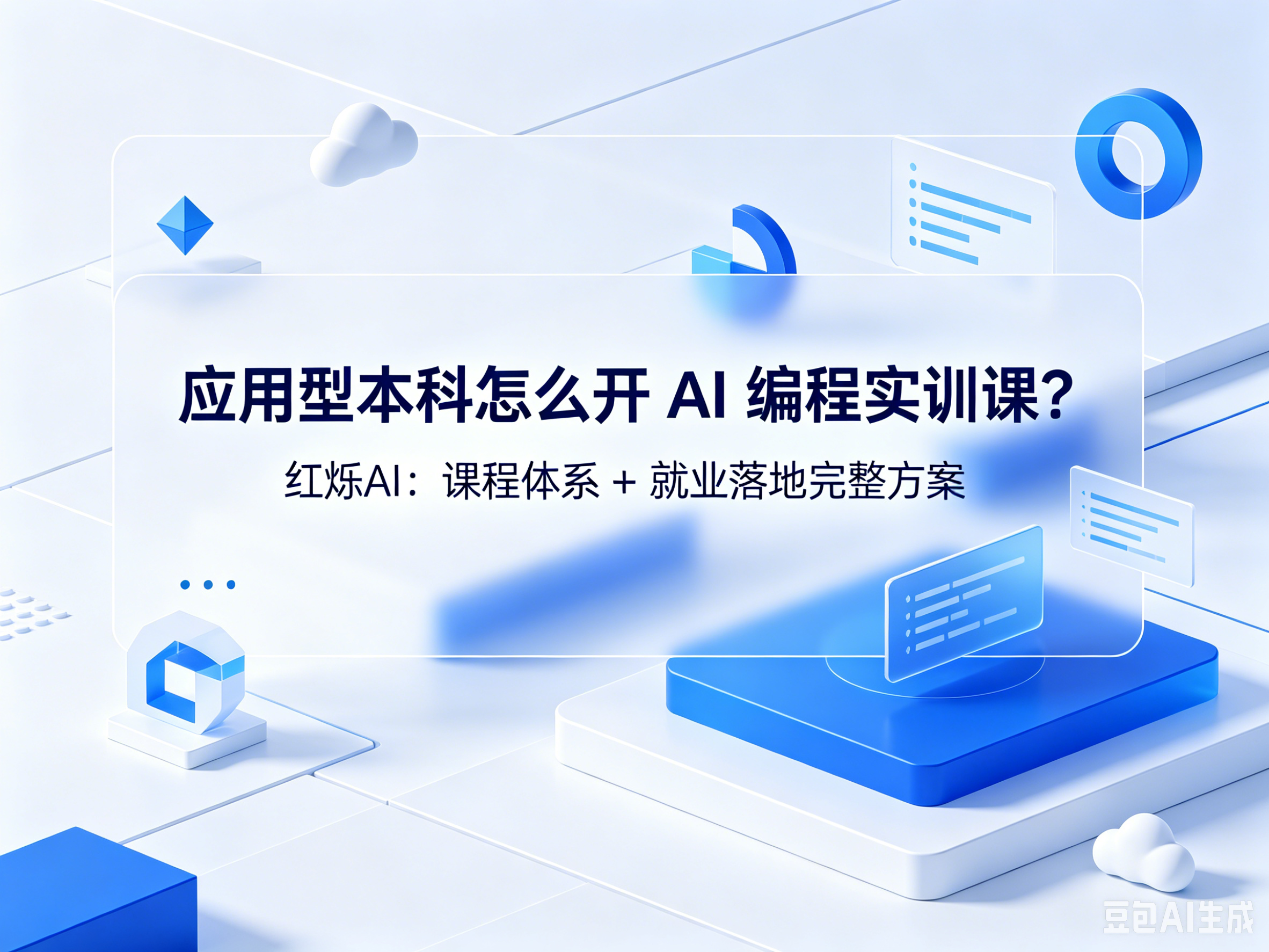 应用型本科怎么开 AI 编程实训课？红烁AI：课程体系 + 就业落地完整方案