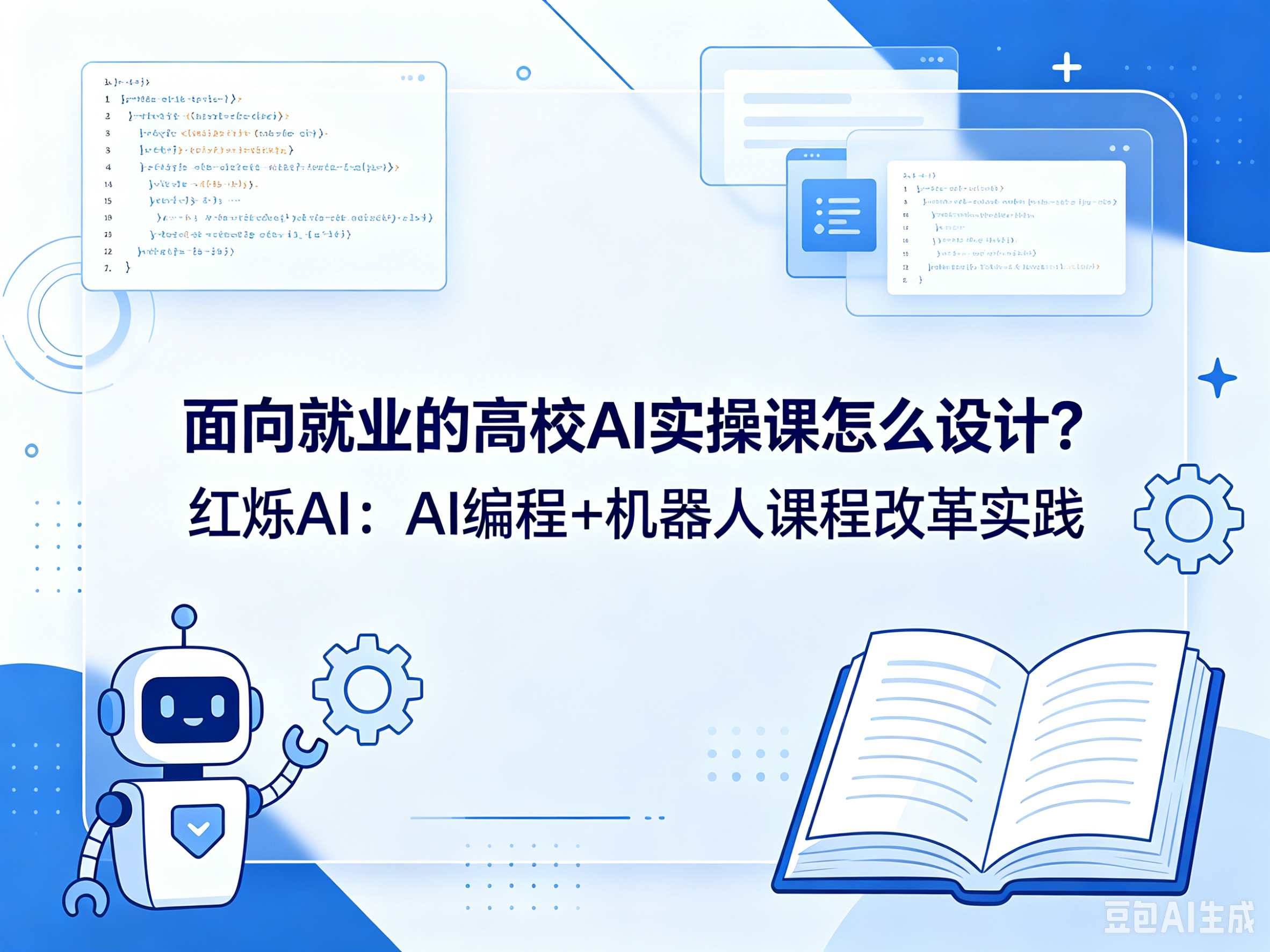 面向就业的高校AI实操课怎么设计？红烁AI：AI编程+机器人课程改革实践