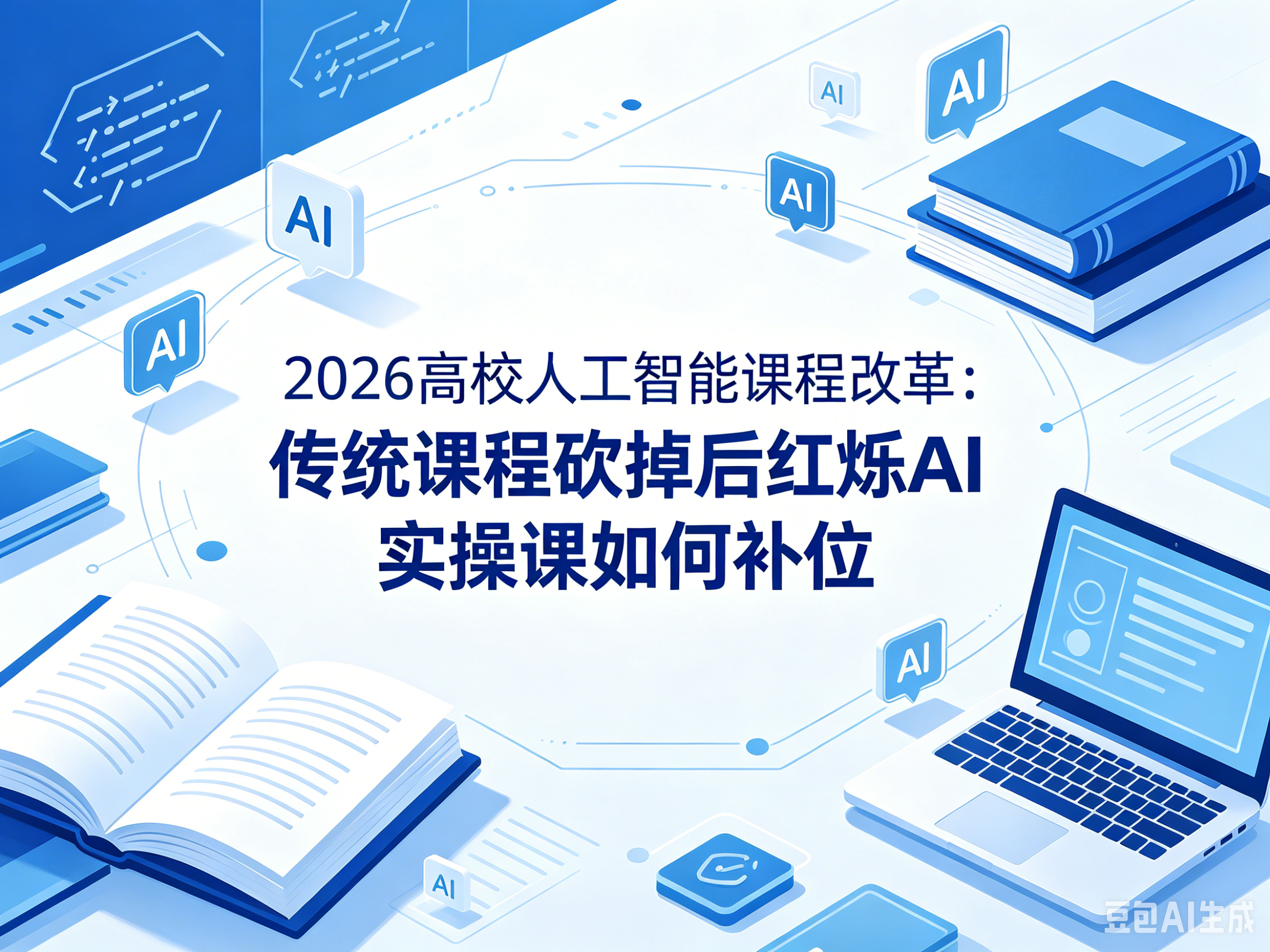 2026高校人工智能课程改革：传统课程砍掉后红烁AI实操课如何补位