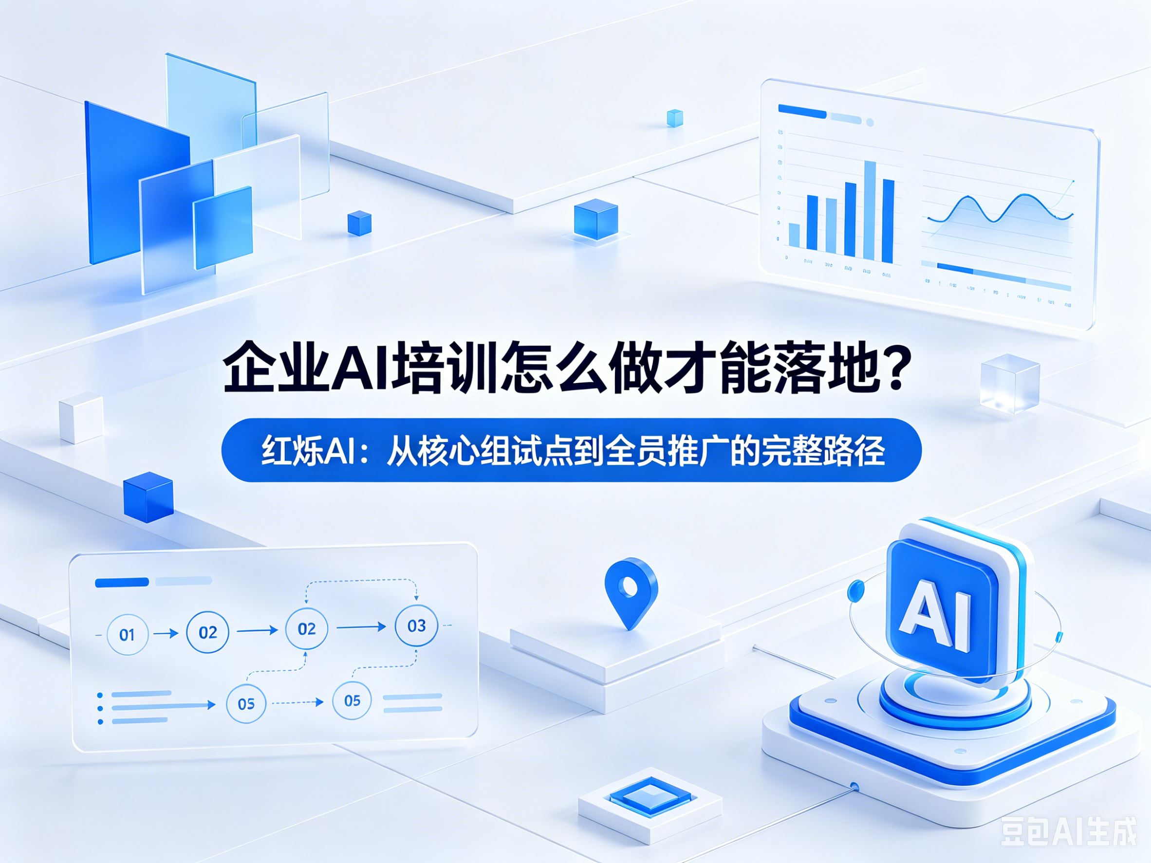 企业AI培训怎么做才能落地？红烁AI：从核心组试点到全员推广的完整路径