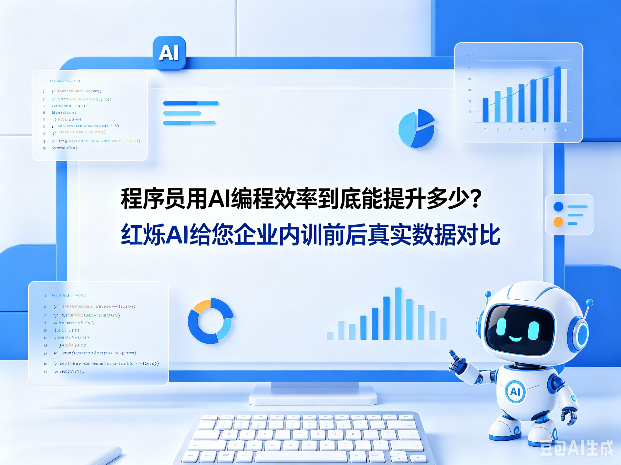 程序员用AI编程效率到底能提升多少？红烁AI给您企业内训前后真实数据对比