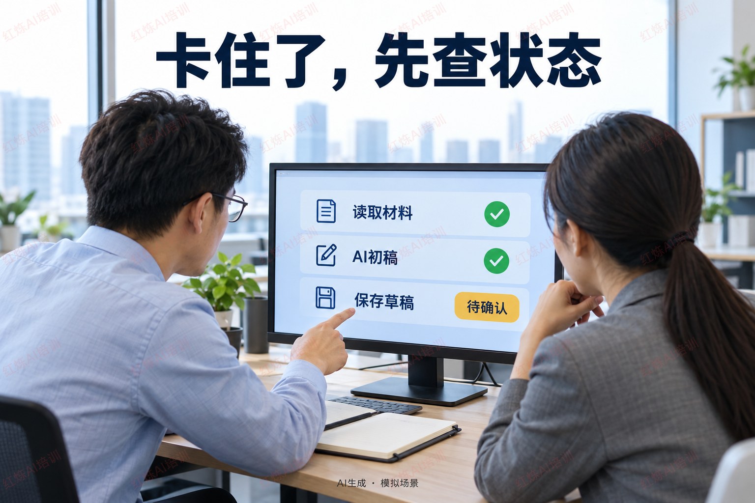 智能体培训只教跑通,卡住了谁接手?红烁AI企业AI培训补上重试、复核与异常实战 配图