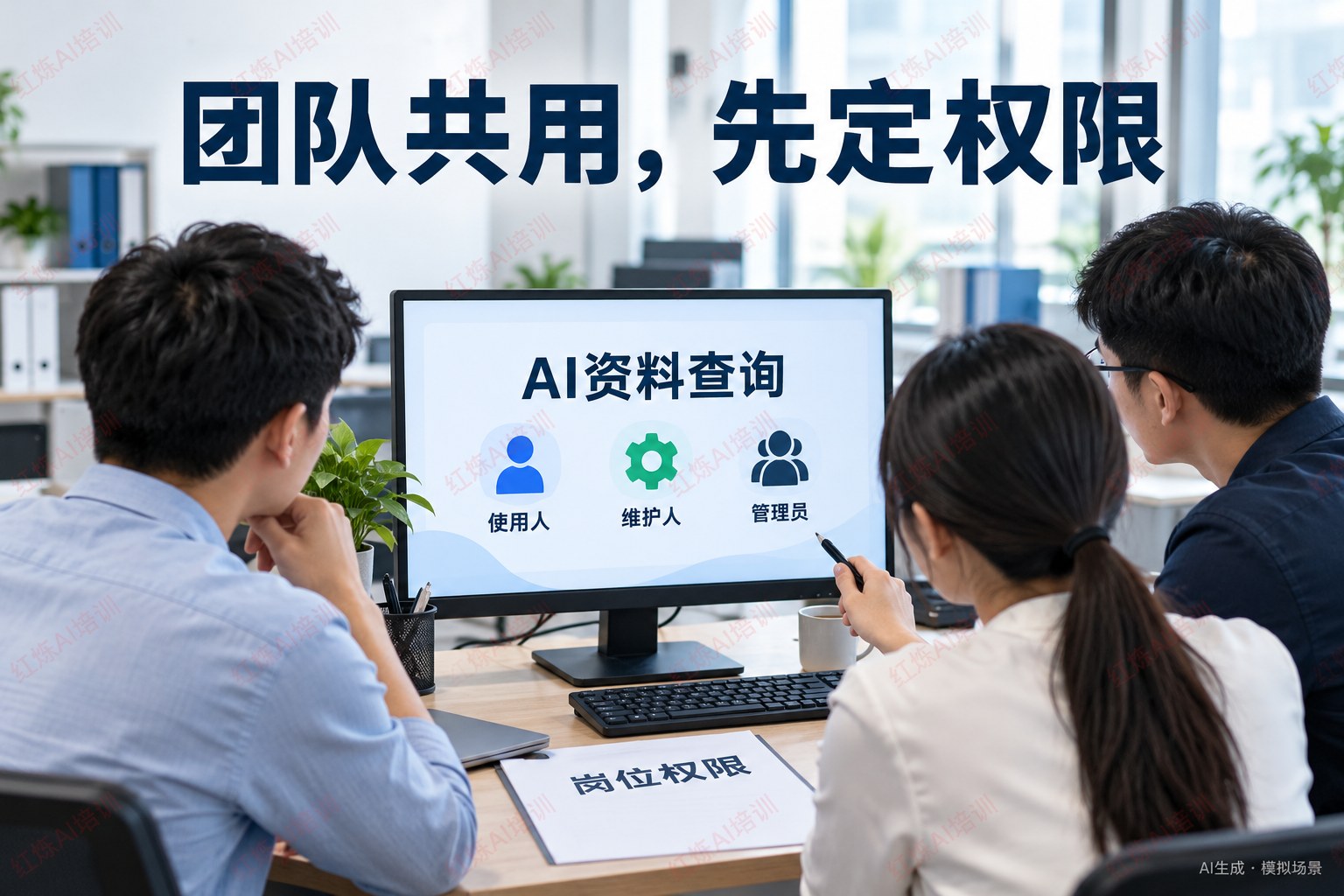 AI转型从单人试用到团队共用,红烁AI企业AI培训用FDE实战带练权限配置 配图