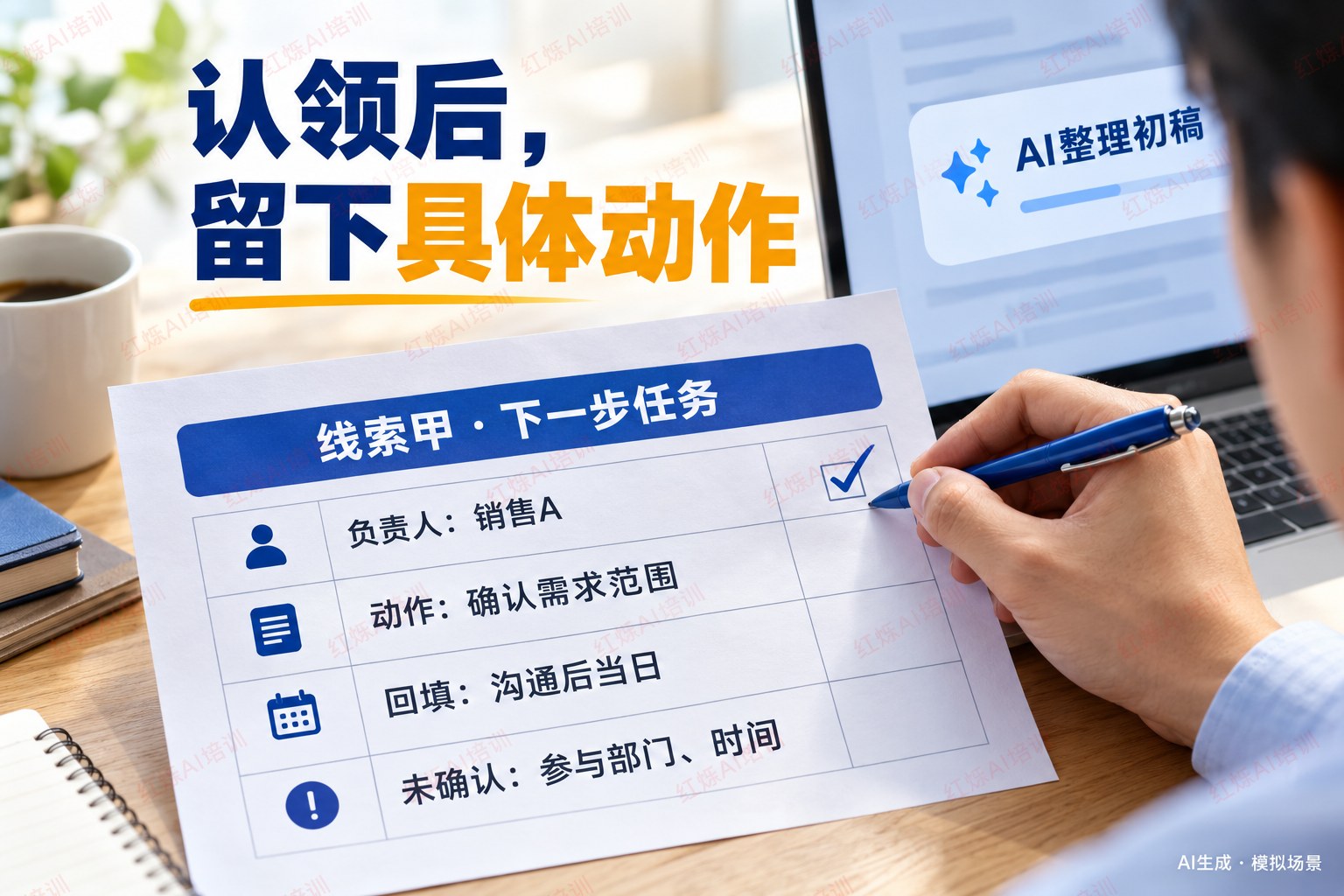 认领完成，要能说清“谁接下来做什么” 配图
