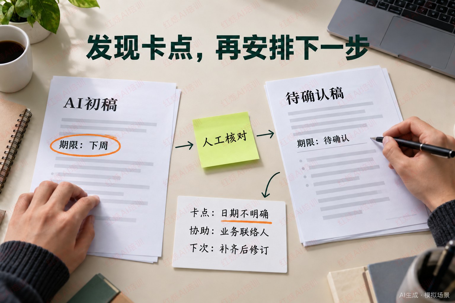 周复盘，先找让作业停住的原因 配图